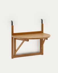 Table de balcon rabattable Amarilis en bois d’acacia 50 x 70 cm FSC 100 %