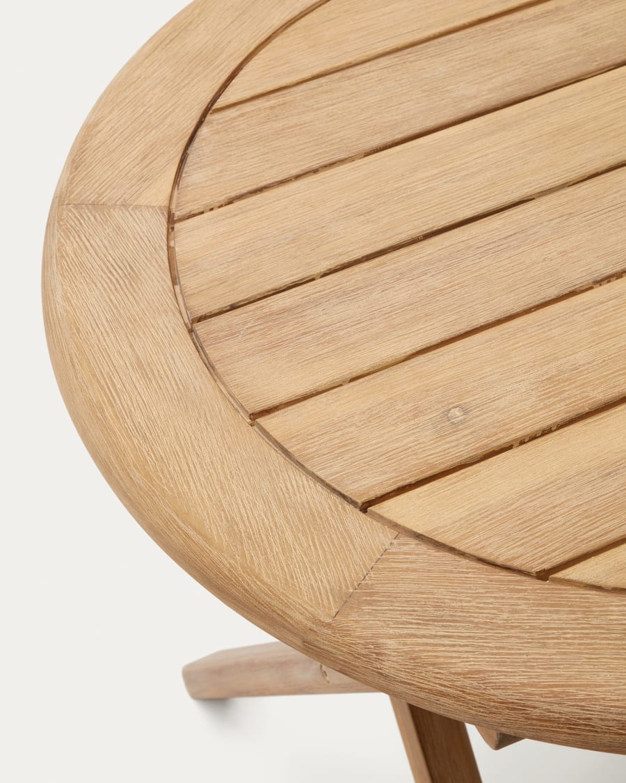Mesa plegable de exterior Sadirar de madera maciza de acacia 70 x