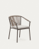 Chaise de jardin Xelida en aluminium et corde marron