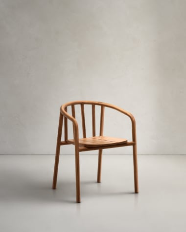 Turqueta Outdoor-Stuhl stapelbar aus massivem Teakholz 100 % FSC