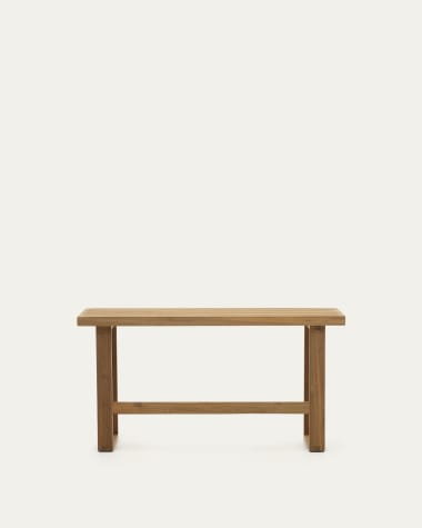 Canadell 100% outdoor solid recycled teak tall bench, 130 cm
