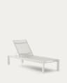 Canutells aluminum sun lounger with grey finish