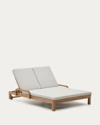 Sonsaura double sun lounger made from 100% FSC solid eucalyptus wood