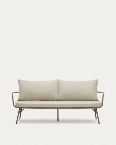 Bramant 2 seater steel sofa with mauve finish, 175.5 cm