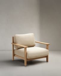 Tirant armchair made from solid teak wood 100% FSC