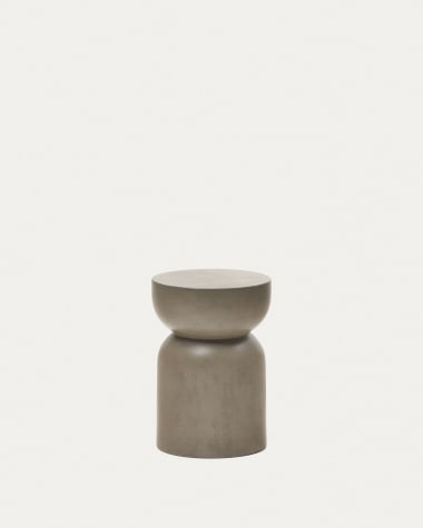 Garbet ronde cement bijzettafel Ø 32 cm