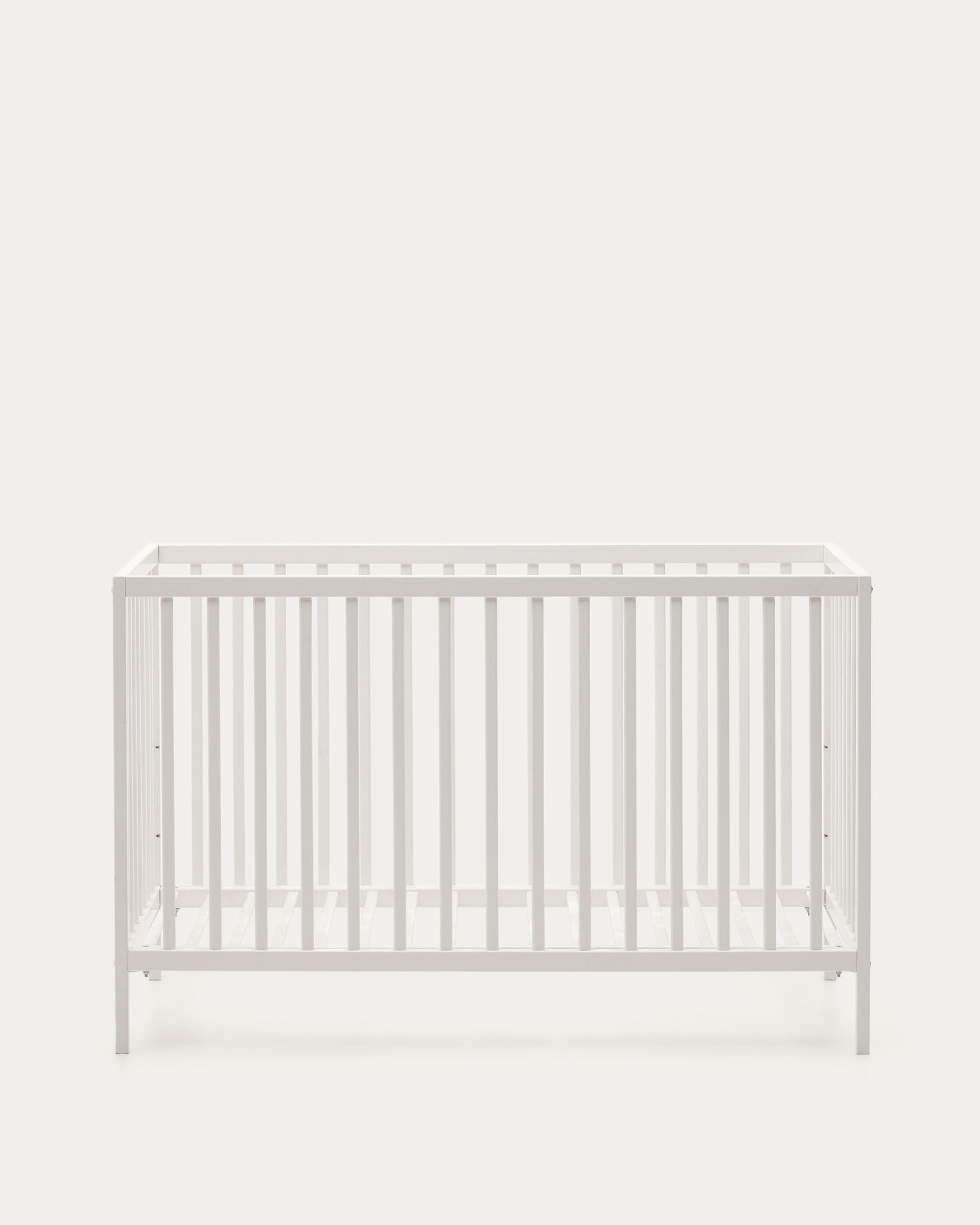 Berceau bébé en bois massif blanc et hêtre 40x90
