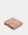 Ria pink knitted blanket, 70 x 100 cm