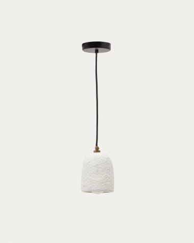 Ullaro white papier-mâché ceiling lamp Ø 12 cm