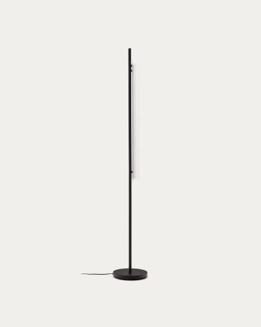 Vauxall floor lamp made of metal and frosted glass