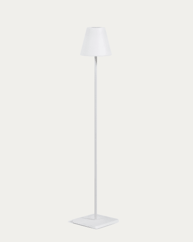 Lámpara de pie solar para exterior Amaray de acero gris 120 cm
