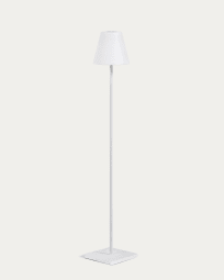 Lámpara de pie para exterior Amaray de acero gris 120 cm
