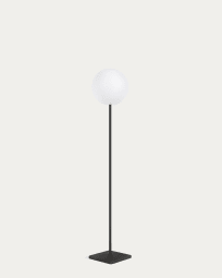 Outdoor Stehlampe Dinesh Stahl in Grau 120 cm