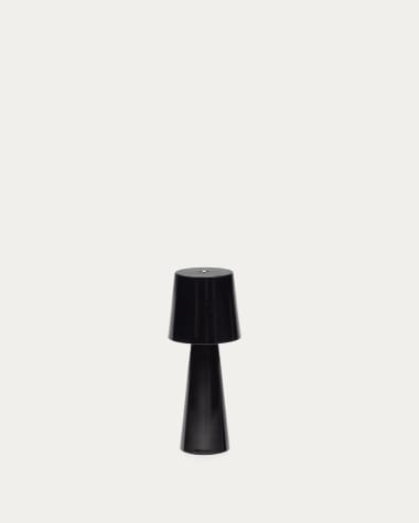 Lampe de table petit format Arenys en métal peint noir prise