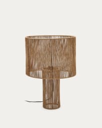 Pontos table lamp in jute with a natural finish