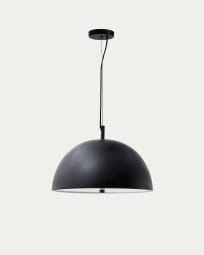 Lámpara de techo Catlar de metal con acabado pintado negro Ø 40 cm