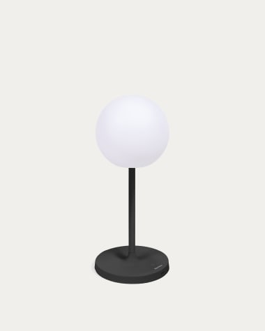 Lampada da tavolo da esterno Dinesh in acciaio nero 40 cm