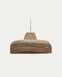 Rupia natural fiber ceiling lamp shade with a natural and black finish, Ø 55 cm