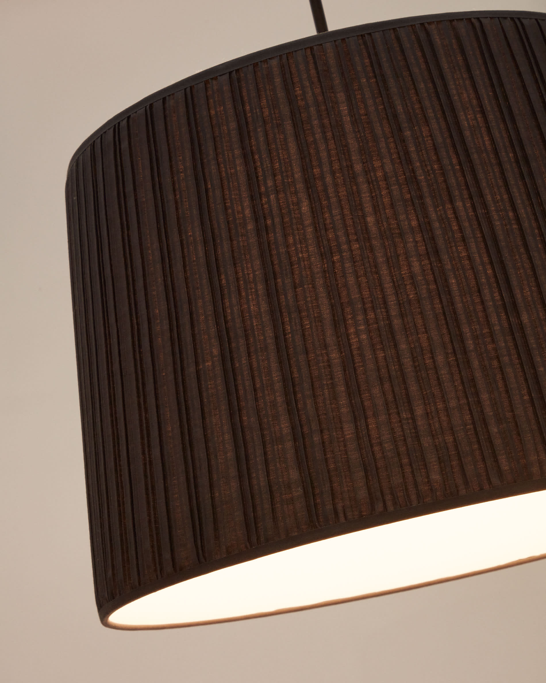 Dark brown deals lamp shades