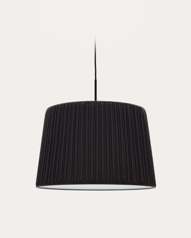 Lampenschirm für Deckenleuchte Guash in Schwarz Ø 50 cm