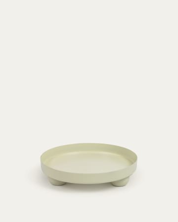Charisse beige metal table centrepiece
