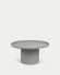 Fleksa round side table in grey metal Ø 72 cm