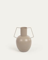 Bellabel vase in light brown metal 38 cm
