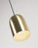 Eulogia metal ceiling light with brass finish