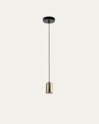 Eulogia metal ceiling light with brass finish