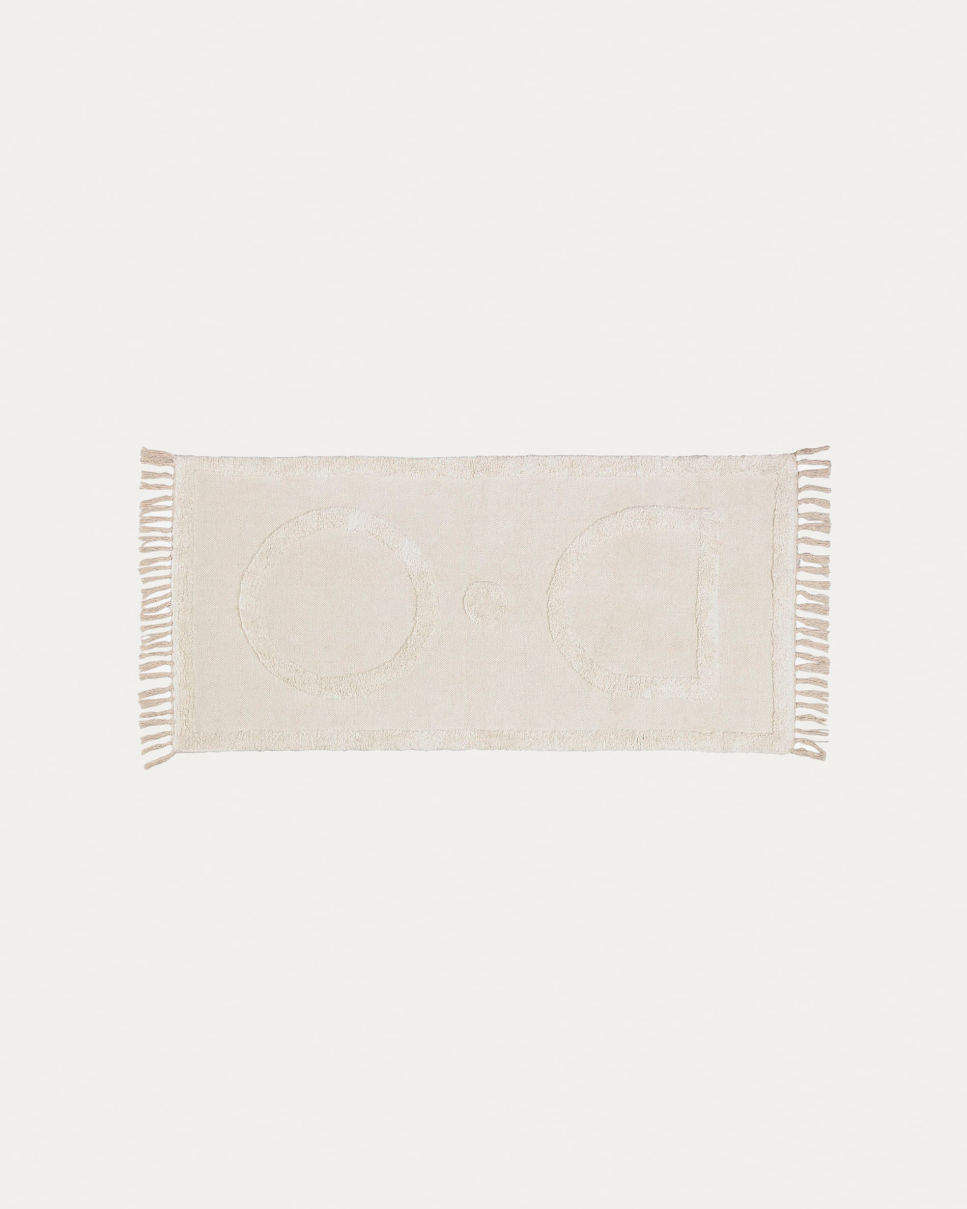 Tapis Bernabela 100% coton beige 70 x 140 cm | Kave Home