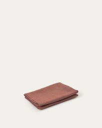 Abinadi set of two napkins in terracotta cotton and linen