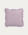 Fodera cuscino Nacha in cotone e lino lilla  45 x 45 cm