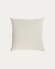 Ellmina 100% linen cushion cover in white 45 x 45 cm