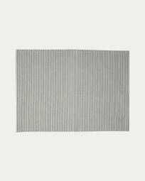 Imalay 2er-Tischset aus Baumwolle und Leinen grau 35 x 50 cm