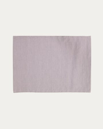 Zestaw Idalmis 2 podkładek z bawełny i lnu w kolorze fioletowym 35 x 50 cm