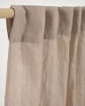 Marja cotton and linen curtain in beige 140 x 270 cm
