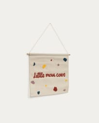 Nerta 100% cotton little man cave wall tapestry, multi-coloured 35 x 45 cm