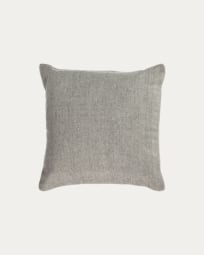 Alcara grey cushion cover with white border 45 x 45 cm