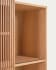 Beyla solid oak shelf unit with oak veneer 84.3 x 170 cm FSC 100%