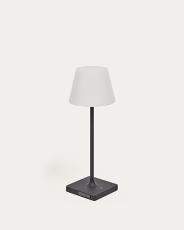 Lampe de table d'extérieur Aluney avec finition noire