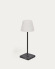 Lampe de table d'extérieur Aluney avec finition noire