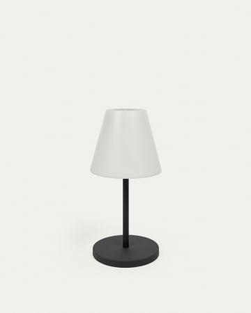 Lampe de table d'extérieur Amaray en acier avec finition noire