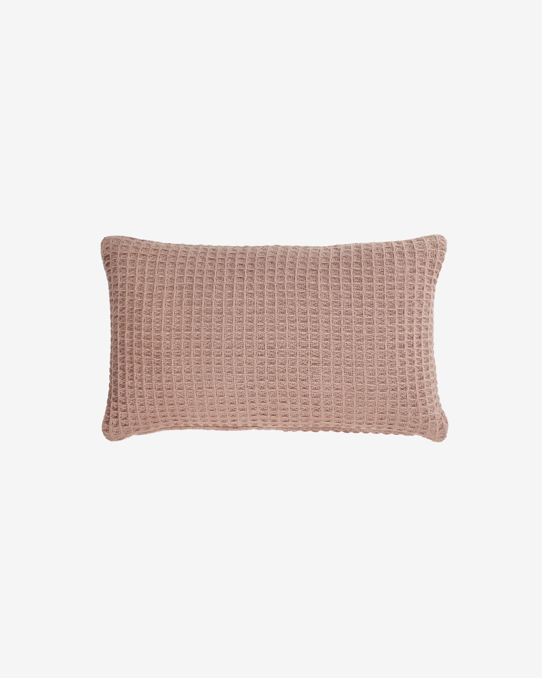 Set Yanil fundas nórdica almohada bajera 100% algodón cuadros rosa y beige  cama 60 cm