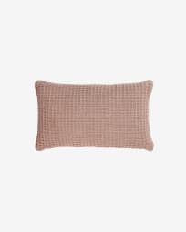 Shallowy 100% cotton cushion cover in pink 30 x 50 cm