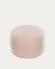 Flaminia round pouffe in pink Ø 45 cm