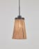 Crista jute ceiling light shade made from metal with black finish and natural jute Ø 17 cm