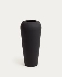 Walter small metal vase in black, 40 cm