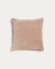 Κάλυμμα μαξιλαριού Angelica, 100% βαμβακερό βελούδο, ροζ, 45x45εκ
