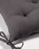 Suyai seat cushion, 100% black cotton, 45 x 45 cm