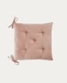 Almofada para cadeira Suyai 100% algodão rosa 45 x 45 cm